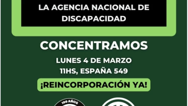 160 despidos en la Agencia Nacional de Discapacidad