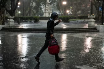 Reportan fuerte caída de granizo en el centro de Rosario