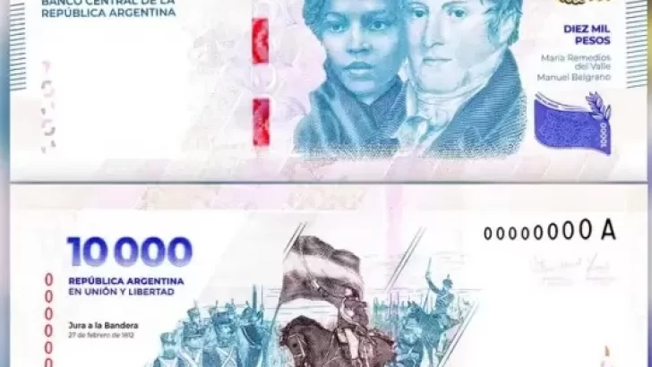 Ya circula el billete de 10 mil pesos: las medidas de seguridad