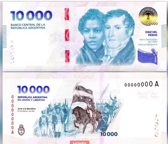 El billete de 10 mil ya está en circulación