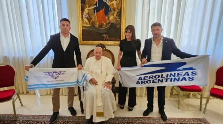 El Papa Francisco mostró su respaldo a Aerolíneas Argentinas