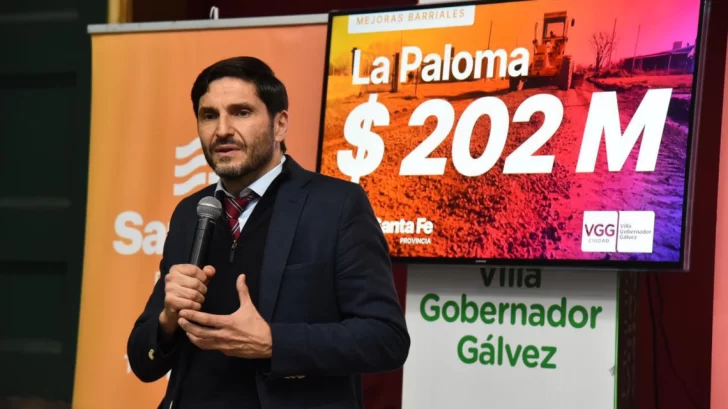 Barrio La Paloma de Villa Gobernador Gálvez: Provincia destina $202 millones para obras