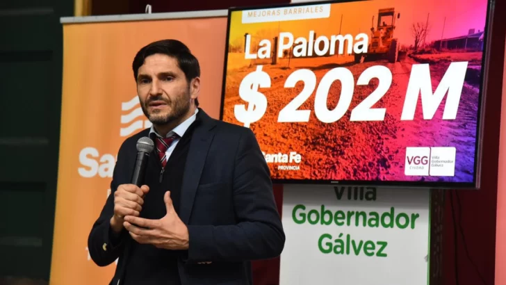 Barrio La Paloma de Villa Gobernador Gálvez: Provincia destina $202 millones para obras