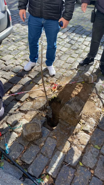 Descubrieron un túnel hecho para robar un banco en San Isidro