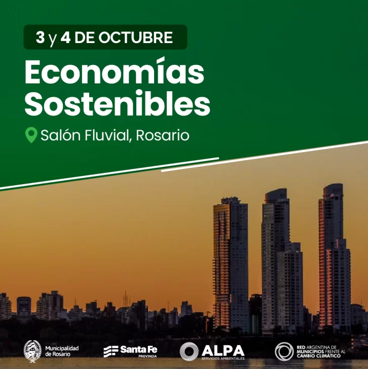 En octubre Rosario será sede del 1° Encuentro de Economías Sostenibles