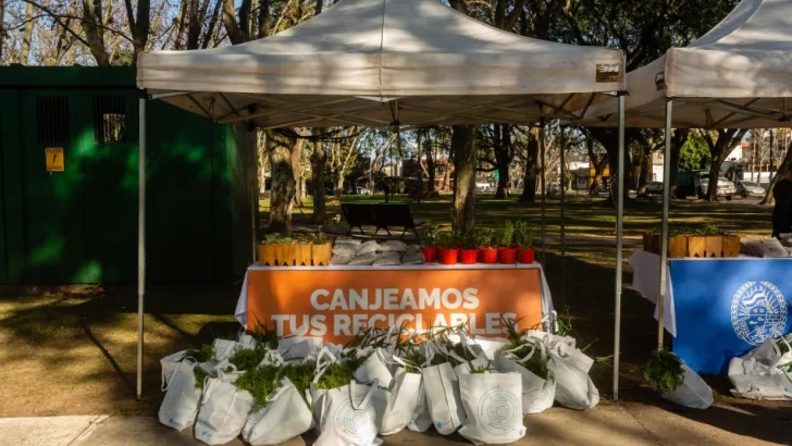 Anuncian una jornada de canje de reciclables en la plaza López