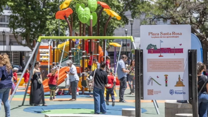 La ciudad ya tiene un nuevo espacio de juego: la Muni renovó la plaza Santa Rosa