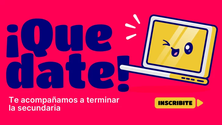 Arranca la inscripción al programa “Quedate” para terminar el secundario