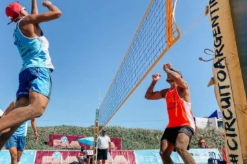 Argentina y Brasil se enfrentan en un match internacional de Beach Volley en la Florida