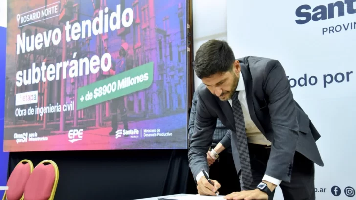 El gobernador dio inicio a una obra de la EPE que beneficiará a 1 millón de usuarios en Rosario y región
