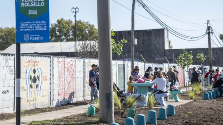 La Municipalidad inauguró una Plaza de Bolsillo donde había un basural