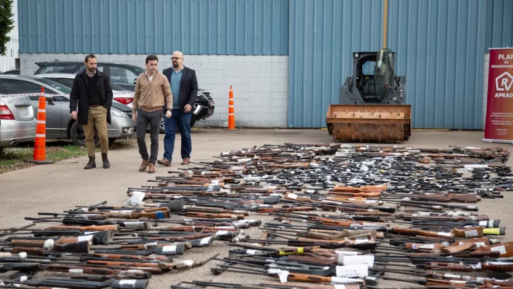 Rosario: destruyeron más de 1.000 armas utilizadas para cometer delitos