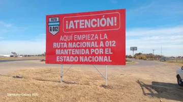 La Provincia puso carteles denunciando el “estado catastrófico” de las rutas nacionales