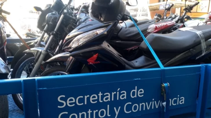 Se remitieron más de 10 mil motos al corralón en el primer semestre del año