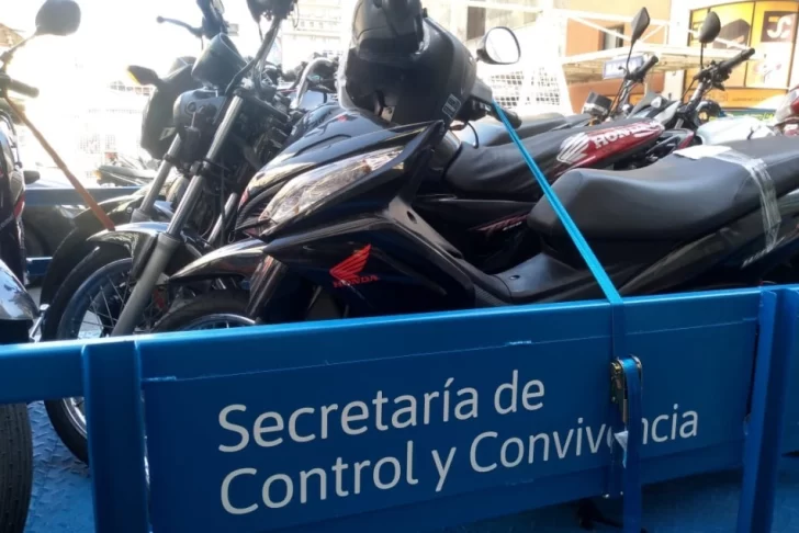 Se remitieron más de 10 mil motos al corralón en el primer semestre del año