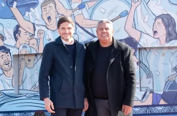 Encuentro amistoso: Pullaro se reunió con Chiqui Tapia en el predio de la AFA