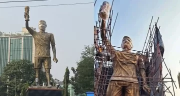 India inaugura la estatua de Messi más grande del mundo